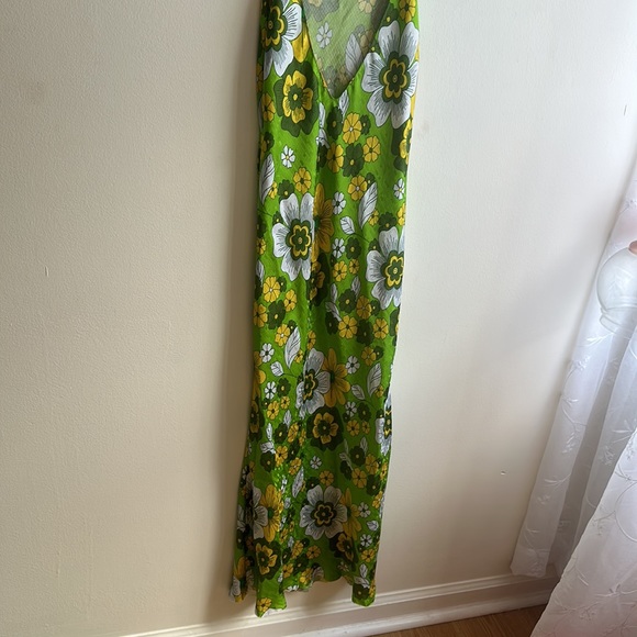 dodo bar or 100% silk floral maxi low back slip dress - Picture 4 of 7